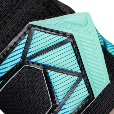 Rękawice bramkarskie Reusch Attrakt RE:Grip NC Junior czarno-niebieskie 5672535 7272