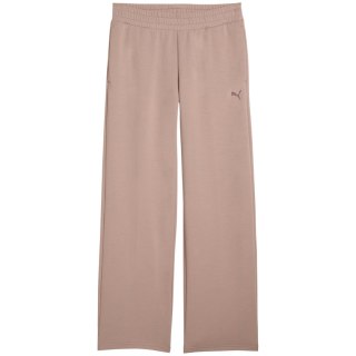 Spodnie damskie Puma ESS Elevated Straight Leg pastelowy róż 691817 88