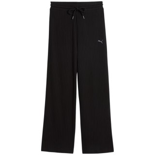 Spodnie damskie Puma HER Comfort High-Waist Wide Leg czarne 693284 01