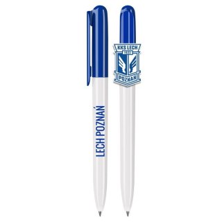 Długopis z Klipsem w Kształcie Herbu Biały