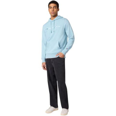 Bluza męska Champion Hooded Sweatshirt błękitna 220782 BS221