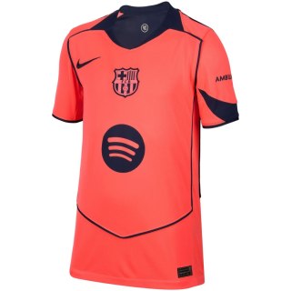 Koszulka dla dzieci Nike FC Barcelona Stadium 2025/26 pomarańczowa HM4122 855
