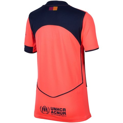 Koszulka dla dzieci Nike FC Barcelona Stadium 2025/26 pomarańczowa HM4122 855