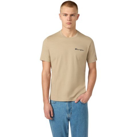 Koszulka męska Champion SS Tee beżowa 221798 MS041