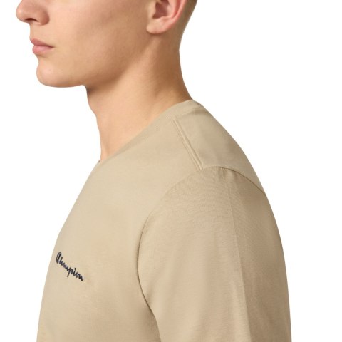 Koszulka męska Champion SS Tee beżowa 221798 MS041