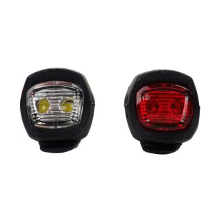 Zestaw lampek rowerowych Dunlop silikon 2 szt. 2111394