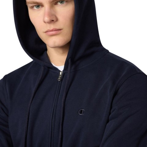 Bluza męska Champion Full Zip Hoodie Sweatshirt granatowa 220786 BS501