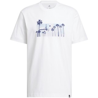 Koszulka męska adidas Summer Sunset Graphic biała JZ7544