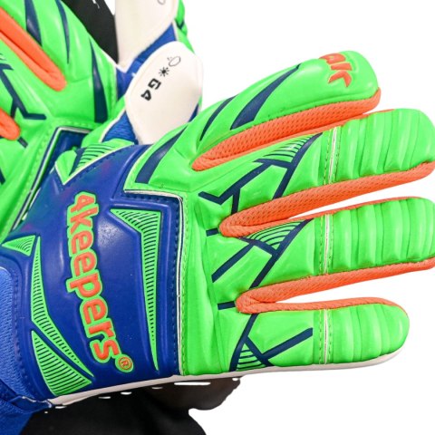 Rękawice bramkarskie 4Keepers Force V5.25 Twist HNC Junior niebiesko-zielone