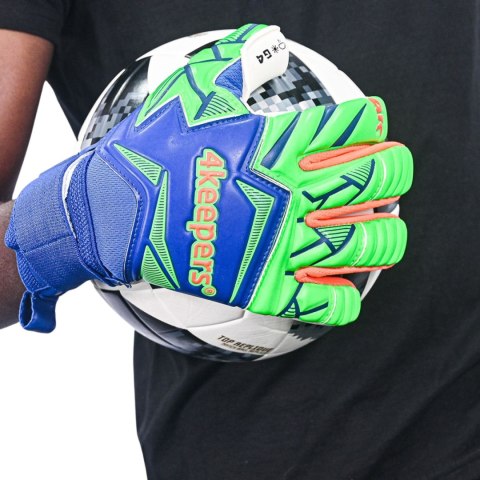 Rękawice bramkarskie 4Keepers Force V5.25 Twist HNC niebiesko-zielone