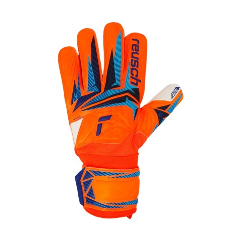 Rękawice bramkarskie Reusch Attrakt Grip Junior pomarańczowe 5672814 2290
