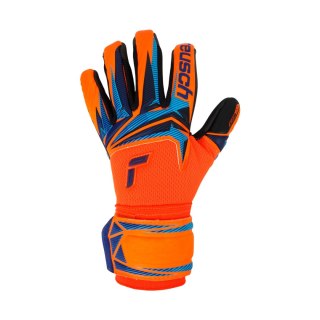 Rękawice bramkarskie Reusch Attrakt Infinity Evolution NC Junior pomarańczowo-czarno-niebieskie 5672724 2289