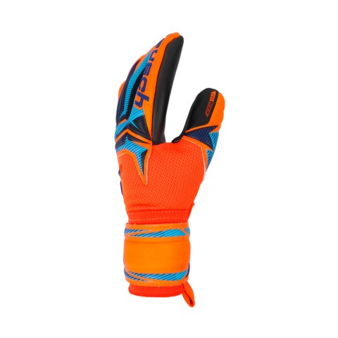 Rękawice bramkarskie Reusch Attrakt Infinity Evolution NC Junior pomarańczowo-czarno-niebieskie 5672724 2289