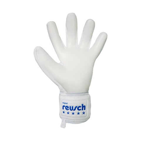 Rękawice bramkarskie Reusch Legacy '86 Advance biało-niebieskie 5670206 1089