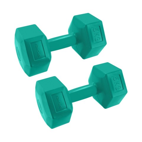 Zestaw hantli Spokey Monster 2x5kg DGN zielone 943622