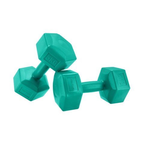 Zestaw hantli Spokey Monster 2x5kg DGN zielone 943622