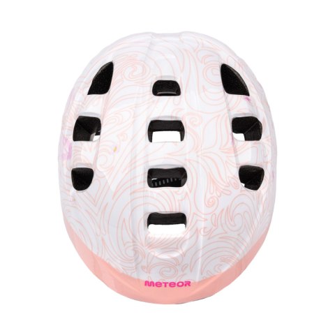 Meteor Kask Meteor MA-2 Princess M 52-56 cm biało-różowy 23961