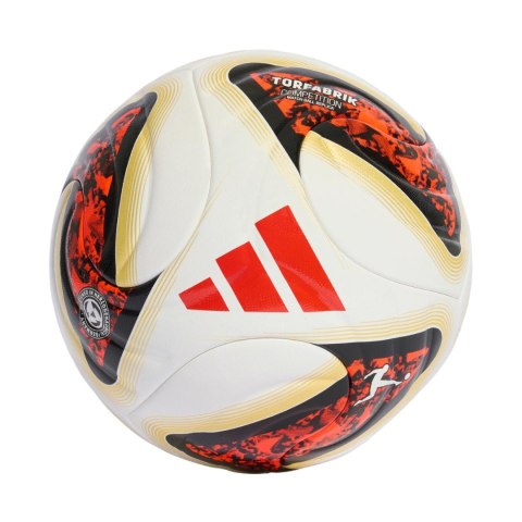 Adidas teamwear Piłka nożna adidas Bundesliga 26/27 Torfabrik Competition biało-pomarańczowo-złota KG6045