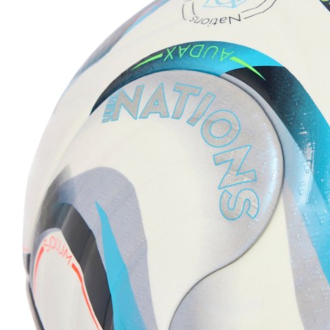 Adidas teamwear Piłka nożna adidas UEFA Nations League 26/27 Pro biało-niebiesko-pomarańczowa KE7539