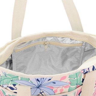 Spokey Torba termiczna Spokey Simply kremowa / kwiaty 944755