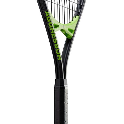 Wilson Rakieta do tenisa ziemnego Wilson Aggressor TNS RKT 4 3/8(3) czarno-zielona WR147610U3
