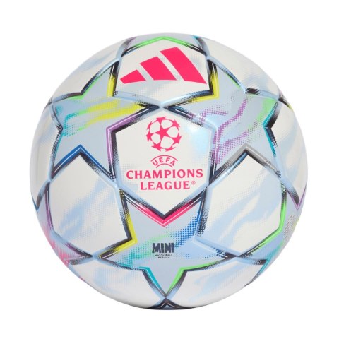 Adidas Piłka nożna adidas UCL Mini 26/27 League Stage biało-błękitna KE9770