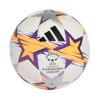 Adidas Piłka nożna adidas UCL Womens Mini 26/27 League Stage biało-pomarańczowo-fioletowa KE5143