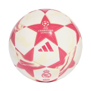 Adidas Piłka nożna adidas UEFA Champions League 26/27 Real Madrid Mini biało-różowa KE5107