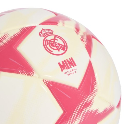 Adidas Piłka nożna adidas UEFA Champions League 26/27 Real Madrid Mini biało-różowa KE5107