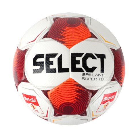 Select Piłka nożna Select Brillant Super TB Betclic 1 Liga FIFA Quality PRO biało-czerwono-pomarańczowa 1018437