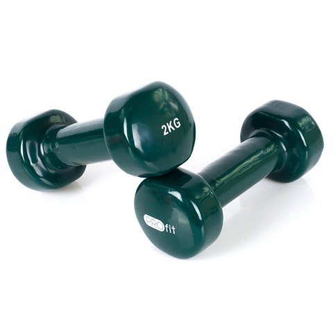 PROfit Hantle winylowe Profit zielone 2x2 kg DK 4102