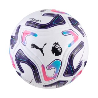 Puma Piłka nożna Puma Stellar Nitro Ultimate Premier League Reactivity biało-fioletowo-różowa 85075 01