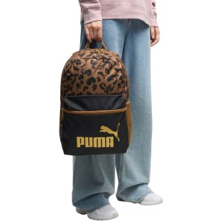 Puma Plecak Puma Phase AOP brązowo-czarny / panterka 91169 16