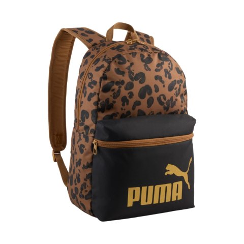 Puma Plecak Puma Phase AOP brązowo-czarny / panterka 91169 16