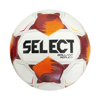 Select Piłka nożna Select Brillant Replica v25 biało-czerwona 161392