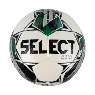 Select Piłka nożna hala Select Futsal Planet FIFA Basic II gatunek biało-czarno-szaro-zielona 17646/1014387