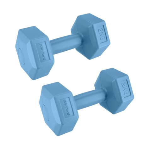 Spokey Hantle Spokey Monster 2x2 kg niebieskie 944047