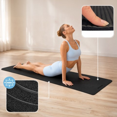 Spokey Mata do ćwiczeń Spokey Softmat 183×61x1 cm czarna 944041