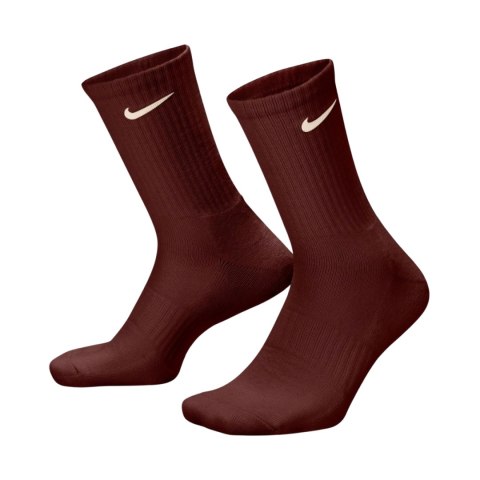 Nike Skarpety Nike Everyday Cushioned Crew 3 pary brązowe, beżowe, różowe SX7664 915