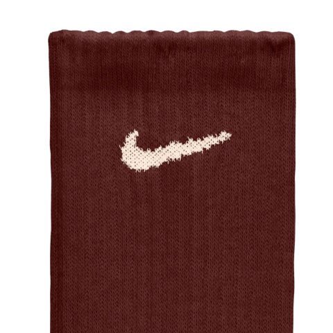 Nike Skarpety Nike Everyday Cushioned Crew 3 pary brązowe, beżowe, różowe SX7664 915